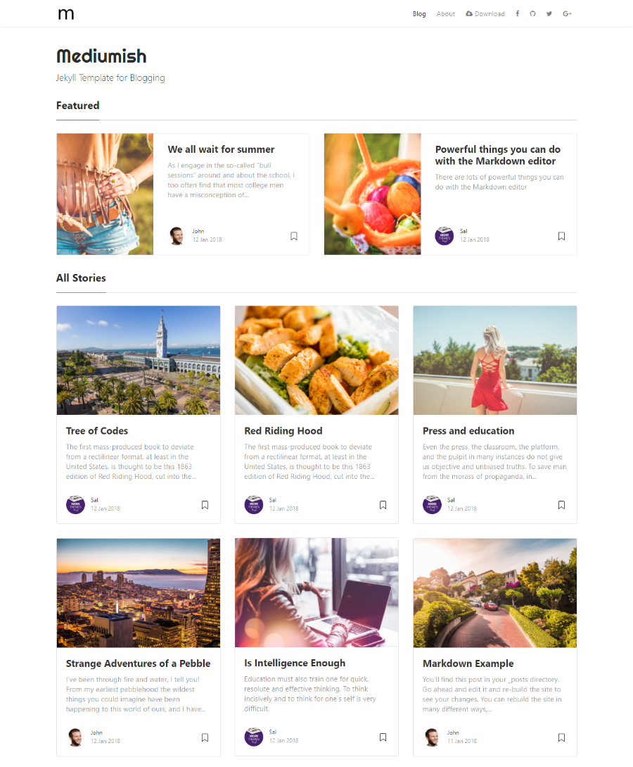 Mediumsih Jekyll Theme